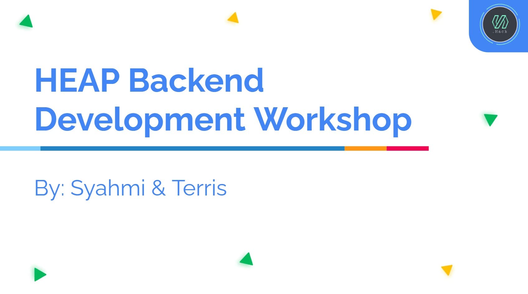 Backend Workshop Instructor